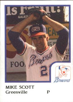 1986 ProCards Greenville Braves #16 Mike Scott Front