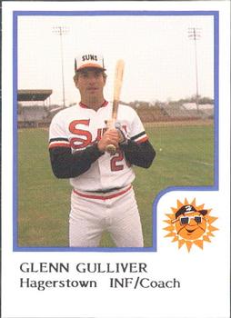 1986 ProCards Hagerstown Suns #7 Glenn Gulliver Front