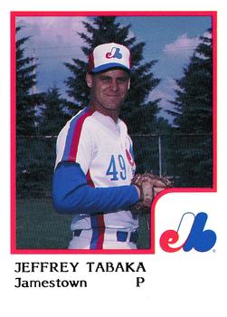 1986 ProCards Jamestown Expos #25 Jeff Tabaka Front