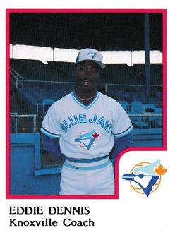 1986 ProCards Knoxville Blue Jays #NNO Eddie Dennis Front