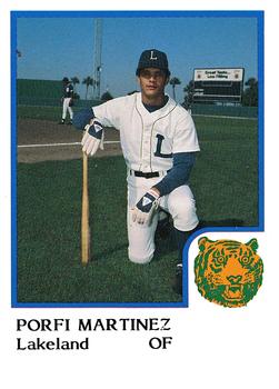 1986 ProCards Lakeland Tigers #NNO Porfi Martinez Front