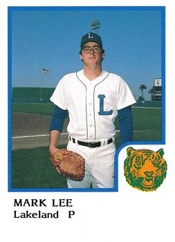 1986 ProCards Lakeland Tigers #NNO Mark Lee Front