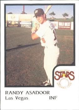1986 ProCards Las Vegas Stars #1 Randy Asadoor Front
