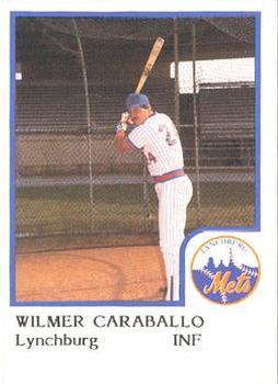 1986 ProCards Lynchburg Mets #NNO Wilmer Caraballo Front