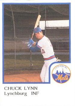 1986 ProCards Lynchburg Mets #NNO Chuck Lynn Front