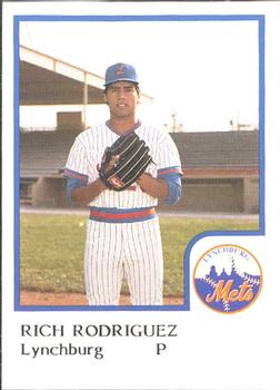 1986 ProCards Lynchburg Mets #NNO Rich Rodriguez Front