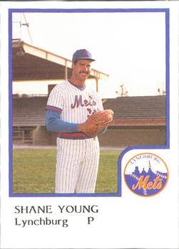 1986 ProCards Lynchburg Mets #NNO Shane Young Front