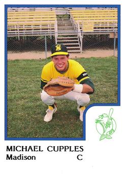 1986 ProCards Madison Muskies #7 Michael Cupples Front