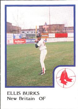 1986 ProCards New Britain Red Sox #NNO Ellis Burks Front