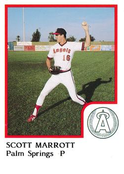 1986 ProCards Palm Springs Angels #21 Scott Marrett Front
