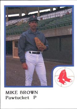 1986 ProCards Pawtucket Red Sox #NNO Mike Brown Front