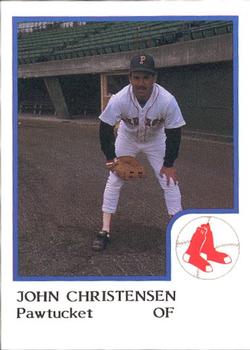 1986 ProCards Pawtucket Red Sox #NNO John Christensen Front