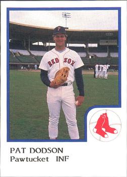 1986 ProCards Pawtucket Red Sox #NNO Pat Dodson Front