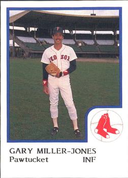1986 ProCards Pawtucket Red Sox #NNO Gary Miller-Jones Front