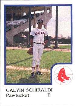1986 ProCards Pawtucket Red Sox #NNO Calvin Schiraldi Front