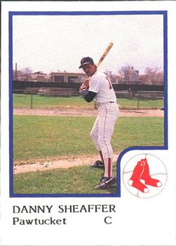 1986 ProCards Pawtucket Red Sox #NNO Danny Sheaffer Front