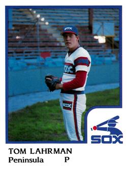 1986 ProCards Peninsula White Sox #15 Tom Lahrman Front