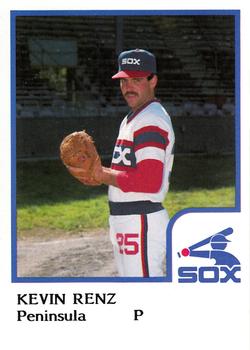 1986 ProCards Peninsula White Sox #22 Kevin Renz Front