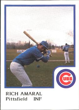 1986 ProCards Pittsfield Cubs #1 Rich Amaral Front