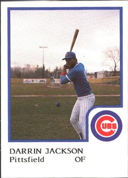 1986 ProCards Pittsfield Cubs #10 Darrin Jackson Front
