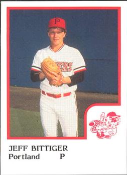1986 ProCards Portland Beavers #NNO Jeff Bittiger Front