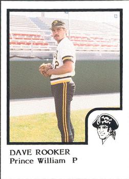 1986 ProCards Prince William Pirates #22 Dave Rooker Front