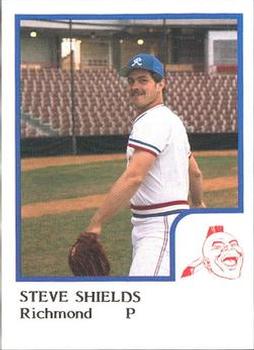 1986 ProCards Richmond Braves #20 Steve Shields Front