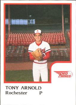 1986 ProCards Rochester Red Wings #NNO Tony Arnold Front