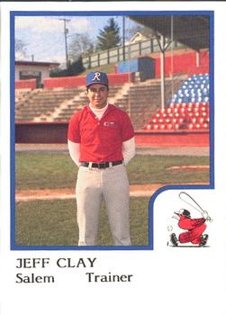 1986 ProCards Salem Red Birds #4 Jeff Clay Front