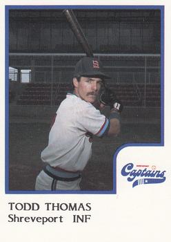 1986 ProCards Shreveport Captains #25 Todd Thomas Front