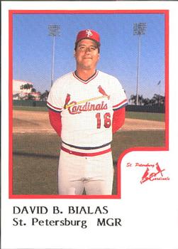 1986 ProCards St. Petersburg Cardinals #4 David Bialis Front