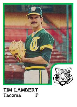 1986 ProCards Tacoma Tigers #11 Tim Lambert Front