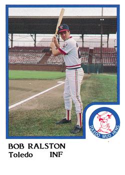 1986 ProCards Toledo Mud Hens #18 Bob Ralston Front