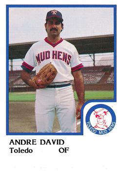 1986 ProCards Toledo Mud Hens #6 Andre David Front