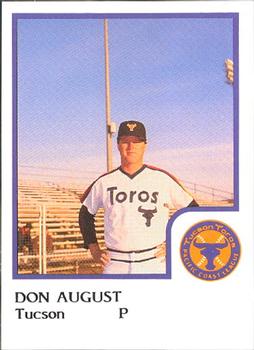 1986 ProCards Tucson Toros #3 Don August Front