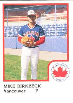 1986 ProCards Vancouver Canadians #3 Mike Birkbeck Front
