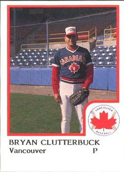 1986 ProCards Vancouver Canadians #7 Bryan Clutterbuck Front