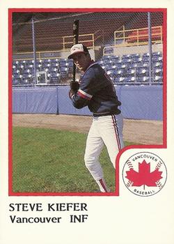1986 ProCards Vancouver Canadians #15 Steve Kiefer Front