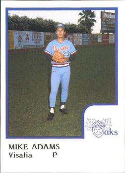 1986 ProCards Visalia Oaks #1 Mike Adams Front
