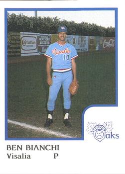 1986 ProCards Visalia Oaks #3 Ben Bianchi Front