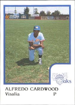 1986 ProCards Visalia Oaks #6 Alfredo Cardwood Front