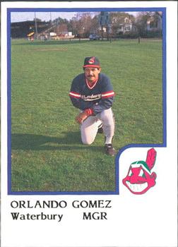 1986 ProCards Waterbury Indians #11 Orlando Gomez Front