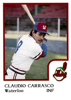 1986 ProCards Waterloo Indians #5 Claudio Carrasco Front