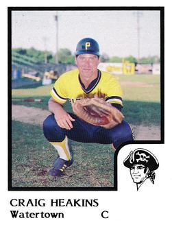 1986 ProCards Watertown Pirates #9 Craig Heakins Front