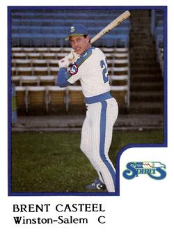 1986 ProCards Winston-Salem Spirits #NNO Brent Casteel Front