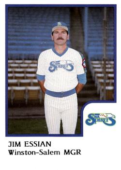 1986 ProCards Winston-Salem Spirits #NNO Jim Essian Front