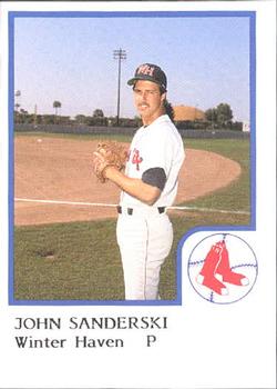1986 ProCards Winter Haven Red Sox #NNO John Sanderski Front