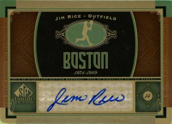 2012 SP Signature Edition #BOS-6 Jim Rice Front
