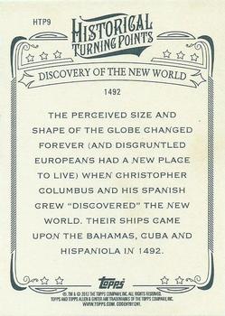 2012 Topps Allen & Ginter - Historical Turning Points #HTP9 Discovery of New World Back