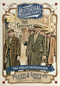2012 Topps Allen & Ginter - Historical Turning Points #HTP17 The Great Depression Front